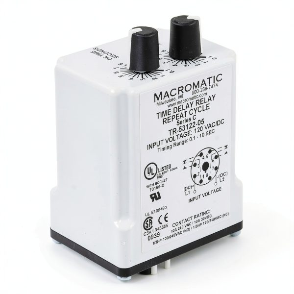 Macromatic Time Delay Relay DPDT 10A 120V-0
