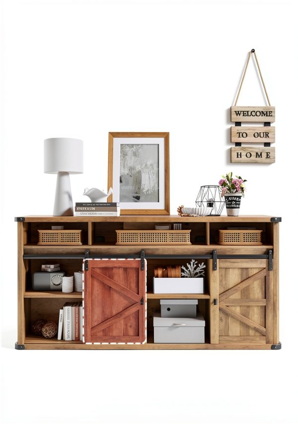 VASAGLE TV Stand with Charging Station-3