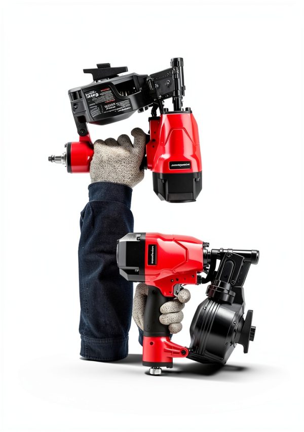 PowerSmart 15 Degree Coil Roofing Nailer Red PS6110-6