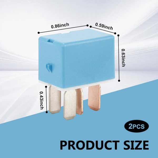 Blue 12V Car AC Compressor Relay dawfall-1
