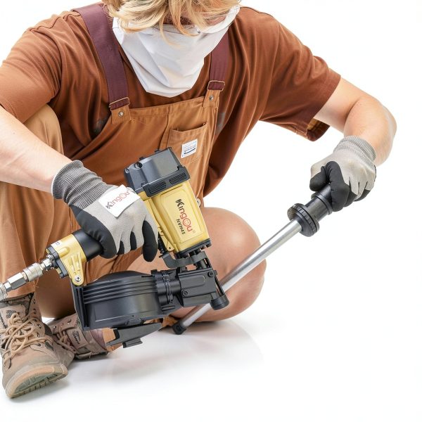 Kingou NVH45 Roofing Nailer Air Powered-3