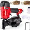 PowerSmart 15 Degree Coil Roofing Nailer Red PS6110-0