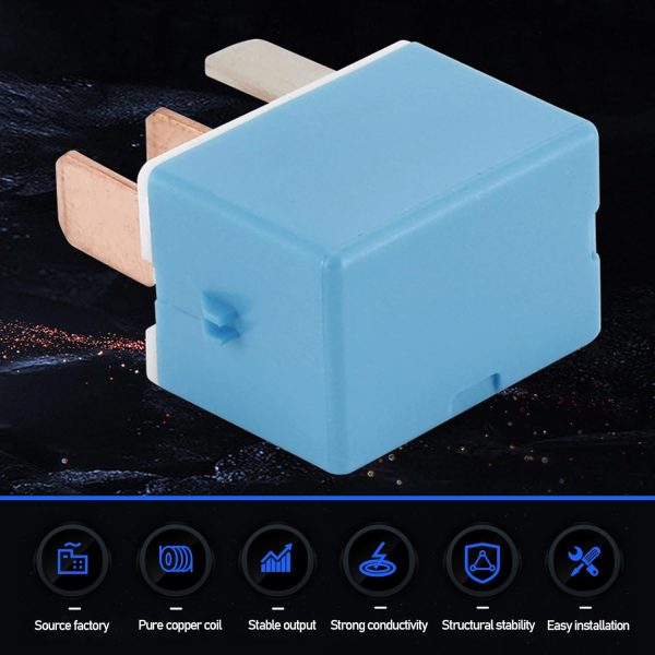 4 Pin Compressor Relay Flygun Automatic Blue-1