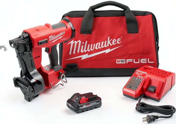 Milwaukee 2909-21 Roofing Nail Gun 6 Nails/sec-0