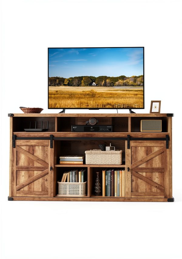 VASAGLE TV Stand with Charging Station-1