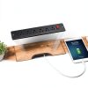 VASAGLE TV Stand with Charging Station-4