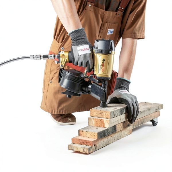 Kingou NVH45 Roofing Nailer Air Powered-2