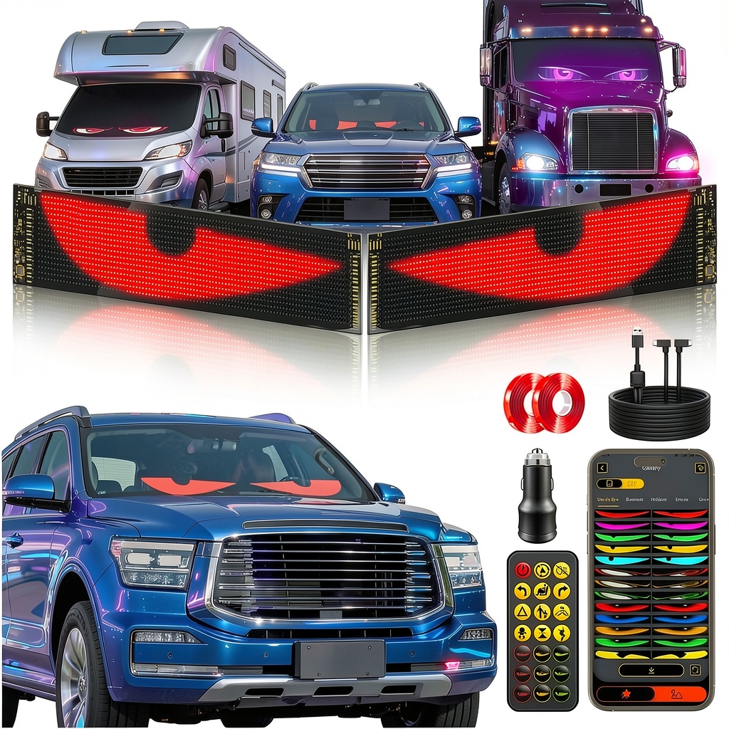Installing Howdot LED Devil Eye on a car windshield