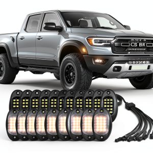 Pure White LED Rock Lights 6000K TDE Explorer.Lighting Pod Kit 20pcs-0