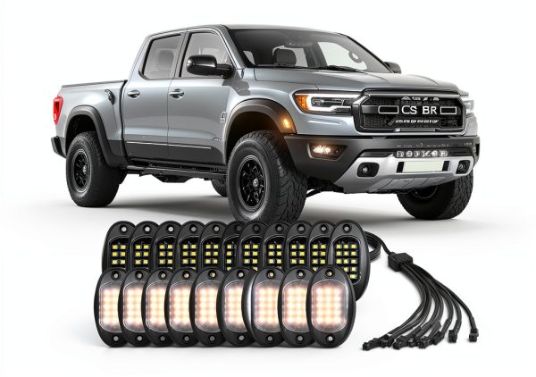 Pure White LED Rock Lights 6000K TDE Explorer.Lighting Pod Kit 20pcs-0