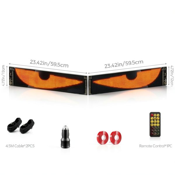 Howdot LED Devil Eye Car Accent Light Bluetooth-1