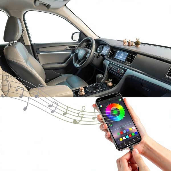 Ligrel LED Car Interior Strip Waterproof PVC 12V Universal-1