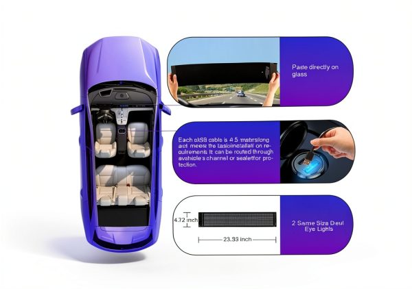 Swivelife Neon Color Changing LED Car Interior Lights 2-Pack HRP-1696-5