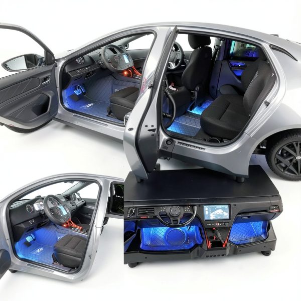 Sylvil Car LED Strip Light 48LED USB Green Waterproof-3