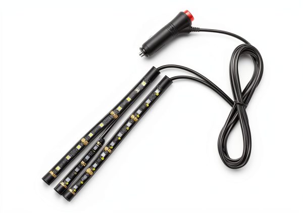 Sylvil Car LED Strip Light 48 LED USB Waterproof Silicone – Red-1