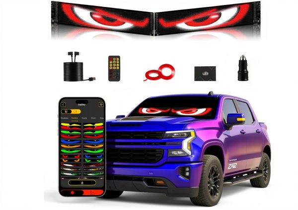 Swivelife Neon Color Changing LED Car Interior Lights 2-Pack HRP-1696-0