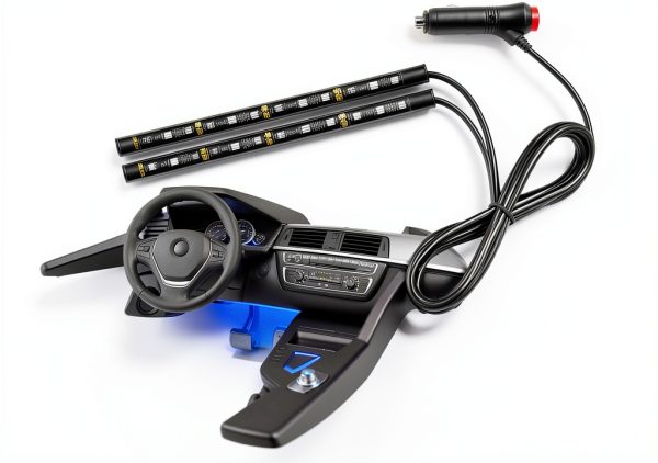 Sylvil Car LED Strip Light 48 LED USB Waterproof Silicone – Red-0