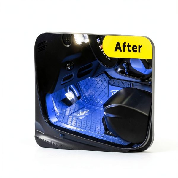 Sylvil Car LED Strip Light 48 LED USB Port Green Ambient Lighting-4